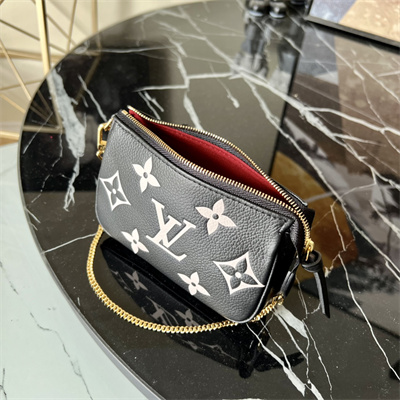 L.V Mini Pochette Accessories Monogram Empreinte Black M80501