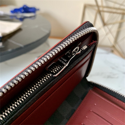L.V Zippy Wallet Vertical Damier Graphite Canvas N63254