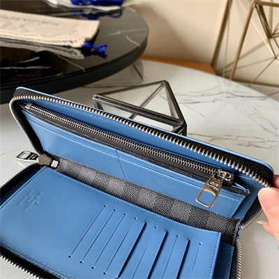 L.V Zippy Wallet Vertical Damier Graphite Canvas N64430