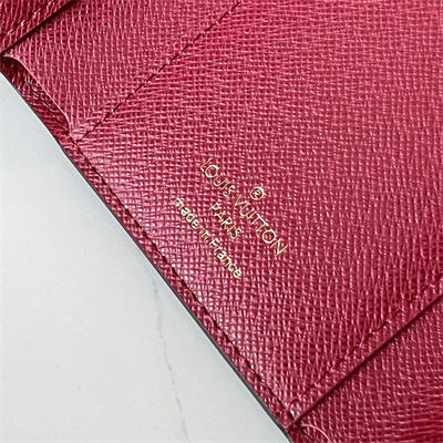 L.V Victorine Wallet Monogram Canvas Inside Purple Red M62360