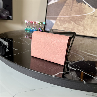 L.V Rosalie Coin Purse Monogram Empreinte Rose Poudré Pink M81520