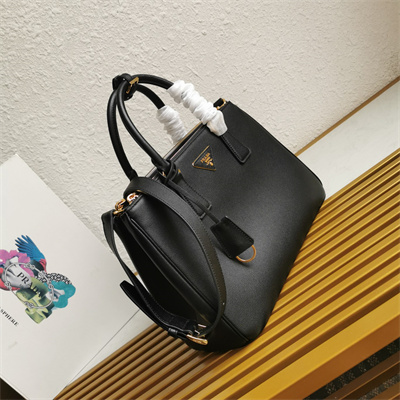 Pra*a large galleria  leather bag black color 1ba274