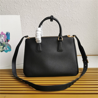 Pra*a large galleria  leather bag black color 1ba274