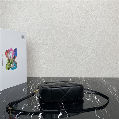 Pra*a soft nappa leather mini bag black color 1ba384