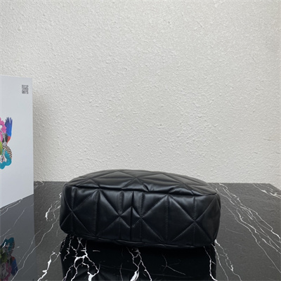 Pra*a soft nappa leather bag black color 1bc183