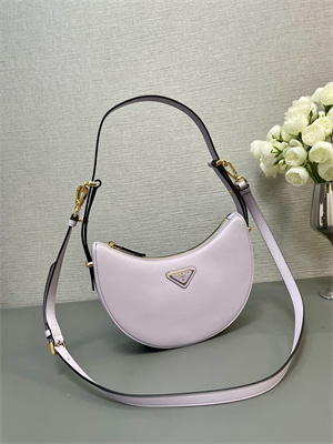 Pra*a arqué leather shoulder bag lilac color 1bc194