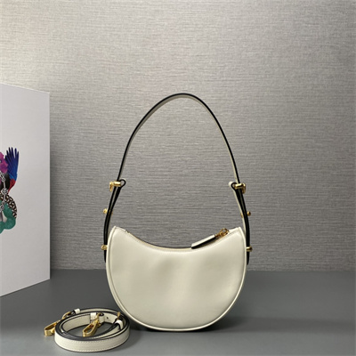 Pra*a arqué leather mini shoulder bag white color 1bc199