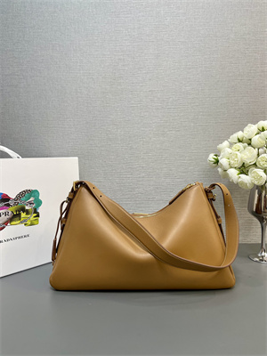Pra*a aimée large leather shoulder bag caramel color 1bc228