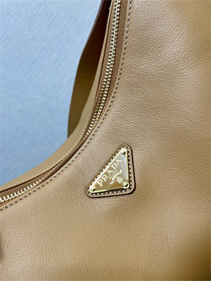 Pra*a aimée large leather shoulder bag caramel color 1bc228