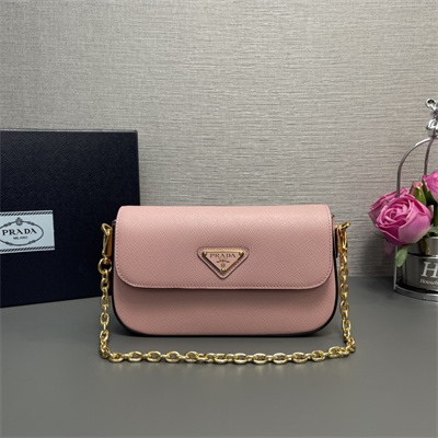 Pra*a saffiano leather mini-bag pink color 1bd356