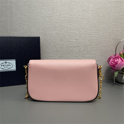 Pra*a saffiano leather mini-bag pink color 1bd356