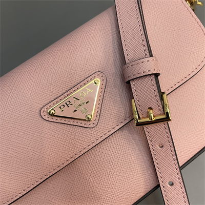 Pra*a saffiano leather mini-bag pink color 1bd356