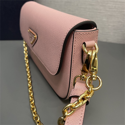 Pra*a saffiano leather mini-bag pink color 1bd356