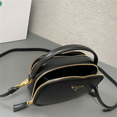 Pra*a odette leather mini-bag black color 1bh203