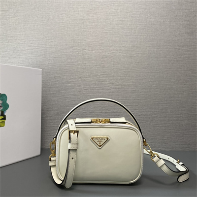 Pra*a odette leather mini-bag white color 1bh203