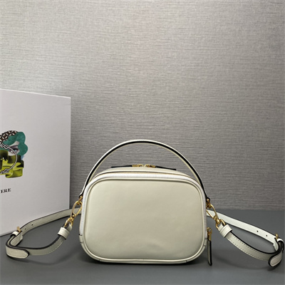 Pra*a odette leather mini-bag white color 1bh203