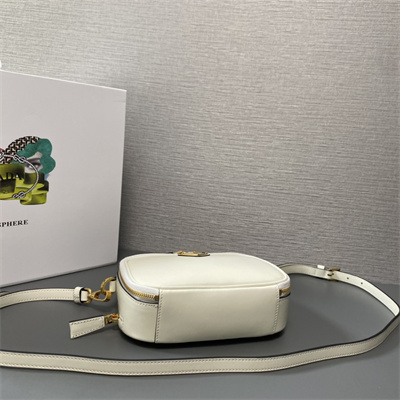 Pra*a odette leather mini-bag white color 1bh203