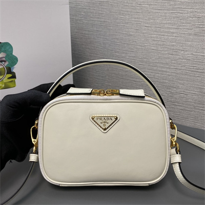 Pra*a odette leather mini-bag white color 1bh203