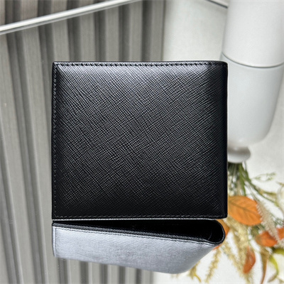 Pra*a saffiano leather wallet black 2m0513