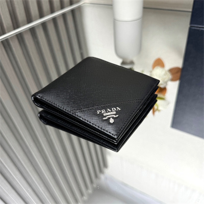 Pra*a saffiano leather wallet black 2m0513