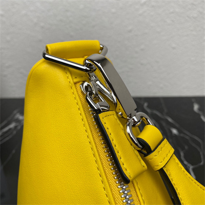 Pra*a triangle leather shoulder bag yellow color 2vh155
