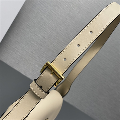 Pra*a small leather shoulder bag travertine 1bd358