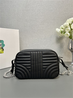 Pra*a calfskin diagramme shoulder bag black 1bh083