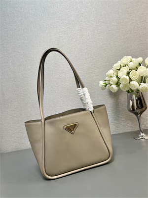 Pra*a leather mini tote bag clay 1bg539