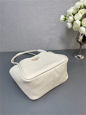 Pra*a leather mini tote bag white 1bg539