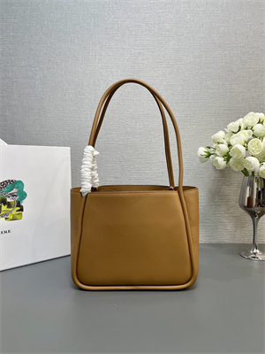 Pra*a leather mini tote bag caramel 1bg539