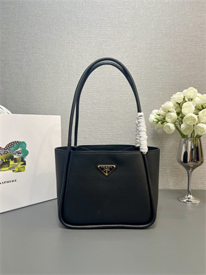 Pra*a leather mini tote bag black 1bg539