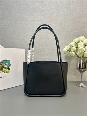 Pra*a leather mini tote bag black 1bg539