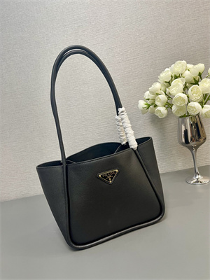 Pra*a leather mini tote bag black 1bg539