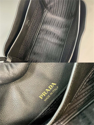 Pra*a leather mini tote bag black 1bg539