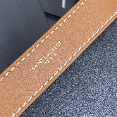 Y.S.L Aphile Leather Mini Bucket Bag Black And Brown