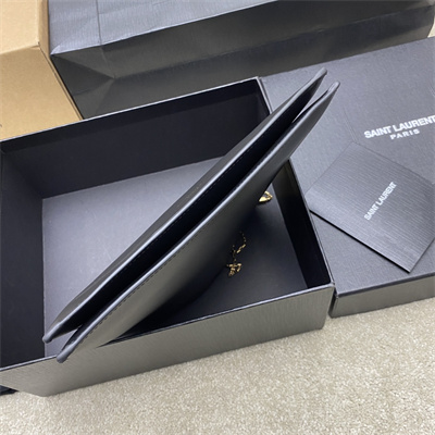 Y.S.L Liane Calfskin Leather Chain Shoulder Bag Black