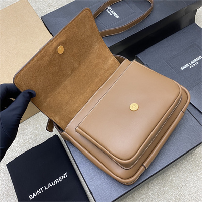 Y.S.L Niki BESACE In Leather Brick