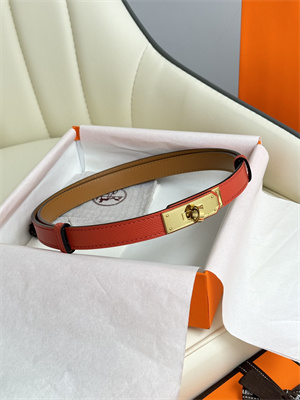 H**mes kelly 18 belt epsom leather gold hardware watermelon red