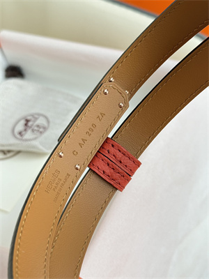H**mes kelly 18 belt epsom leather rose gold hardware watermelon red