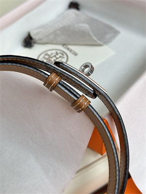 H**mes kelly 18 belt epsom leather silver hardware gold
