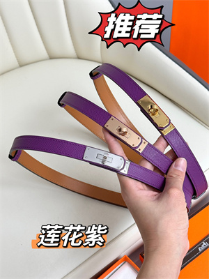 H**mes kelly 18 belt epsom leather gold hardware purple