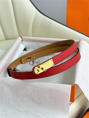 H**mes kelly 18 belt epsom leather gold hardware red