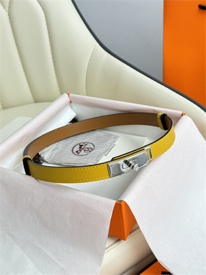 H**mes kelly 18 belt epsom leather silver hardware juane amber