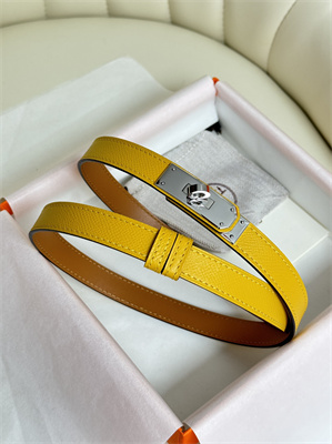 H**mes kelly 18 belt epsom leather silver hardware juane amber