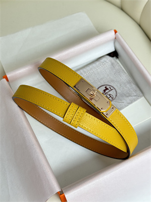 H**mes kelly 18 belt epsom leather rose gold hardware juane amber