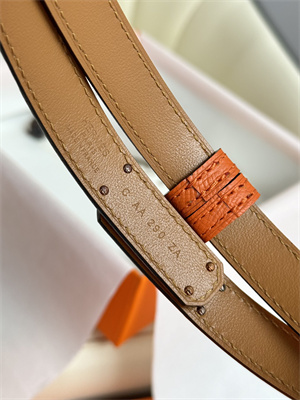 H**mes kelly 18 belt epsom leather rose gold hardware orange