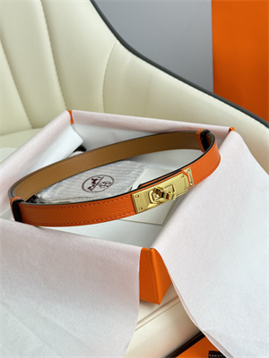 H**mes kelly 18 belt epsom leather gold hardware orange
