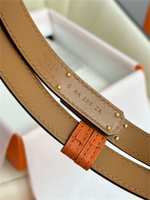 H**mes kelly 18 belt epsom leather gold hardware orange