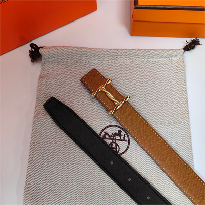 H**mes h torsade belt buckle & H**mes sur mer reversible empsom leather strap gold hardware strap 25mm brown/black