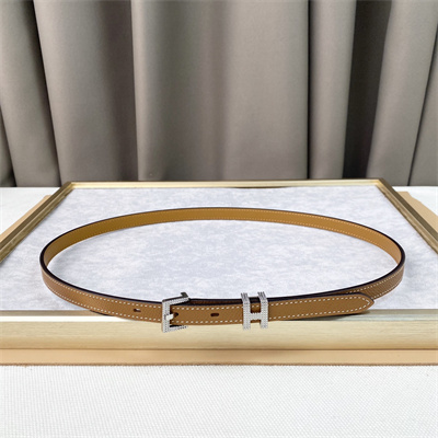 H**mes pop h guillochee 15 belt 15mm cowhide brown